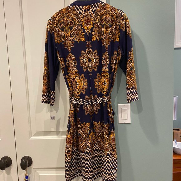 DM Collection Jeraldeen Jersey Shirt Dress - Picture 2 of 4